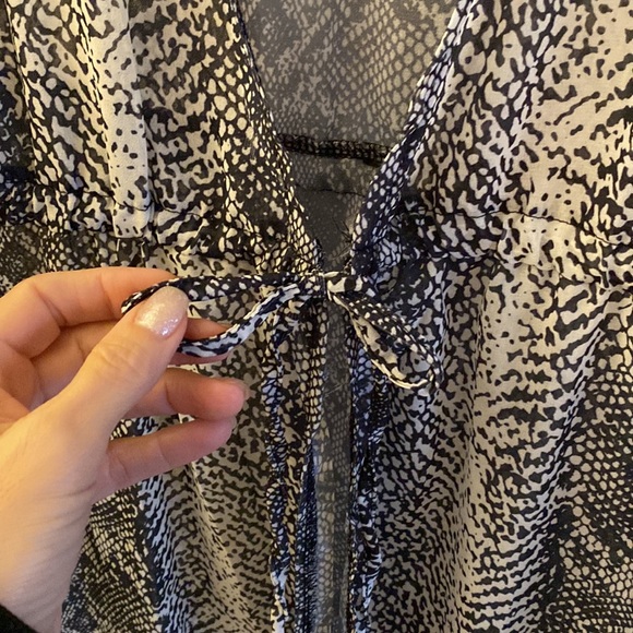 Kimono Style Bathing Suit Coverup O/S - Picture 2 of 5